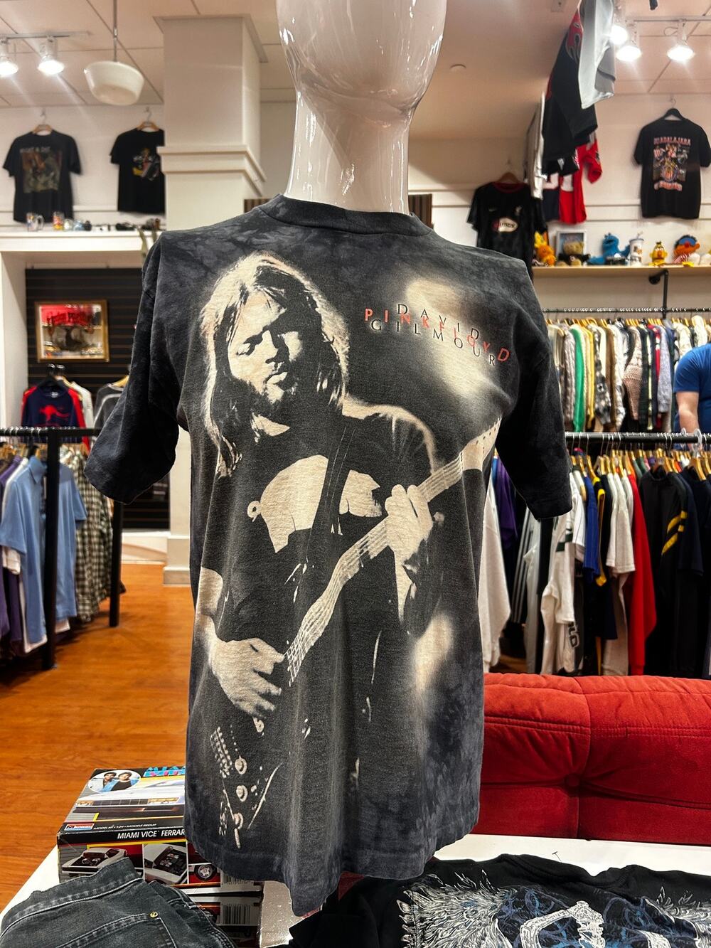 Pink Floyd David Gilmour Vintage Single Stitch Tie Dye Shirt Size Medium